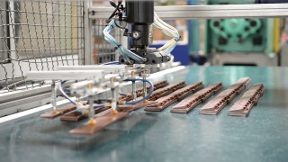 工厂机器人手臂视频素材模板下载