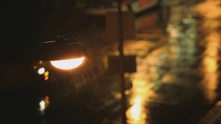 纽约街头的小雨视频素材模板下载