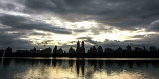 中央公园日落变焦