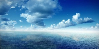 海和云的鸟瞰图