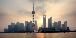 上海天际线日出