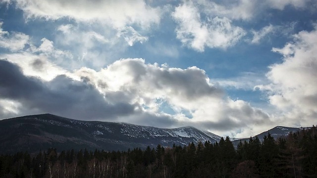 飘过雪山的云