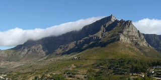 时间流逝，桌山，南非