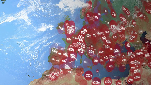 二氧化碳可视化欧洲