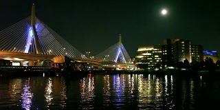 马萨诸塞州波士顿的满月