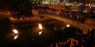 Waterfire，罗德岛州普罗维登斯市的户外艺术活动