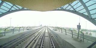 T/L POV驾驶与迪拜地铁