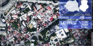 布加勒斯特的未来卫星图像视图