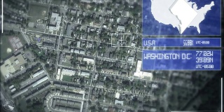 俯瞰华盛顿卫星地图图像