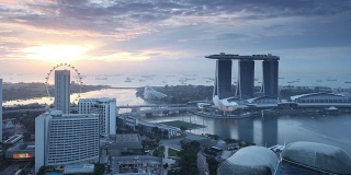 新加坡日出全景