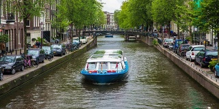 阿姆斯特丹旅游船上