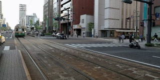 有轨电车在广岛。