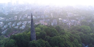 鸟瞰图天际线，城市景观和杭州宝塔