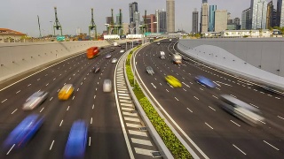 时间推移视频滨海高速公路视频素材模板下载