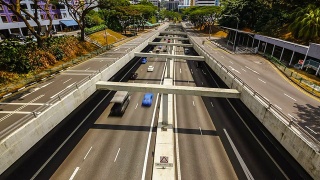 新加坡中央高速公路视频素材模板下载