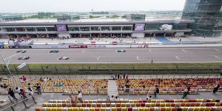 上海赛车场一级方程式赛车比赛，时间流逝。