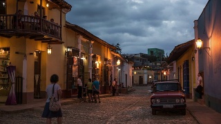 特立尼达古巴街景视频素材模板下载