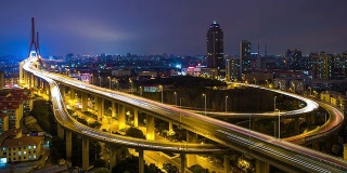 时光流逝——杨浦大桥从早到晚