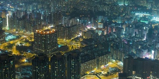 4000 -timelapse:香港城市密集的建筑