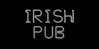 爱尔兰酒吧闪烁着霓虹灯