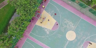 空中射击:打篮球