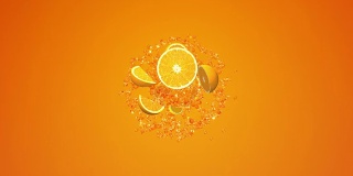 洒上橙汁。