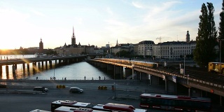 日落时分的斯德哥尔摩