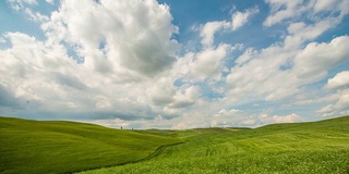 T/L 8K云景在绿色的田野