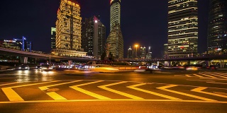 时光流逝——美丽的上海上海浦东的天际线