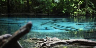翡翠池(斯拉摩拉克)-蓝池(斯拉南普)在泰国甲米纯净的自然水