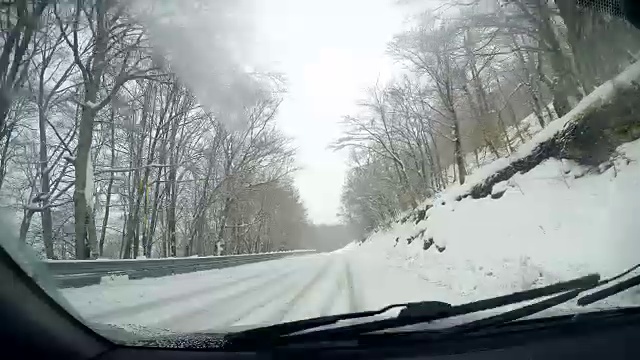 车载摄像机:在暴风雪中驾驶