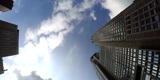 建筑-仰望天空-新宿- 4k