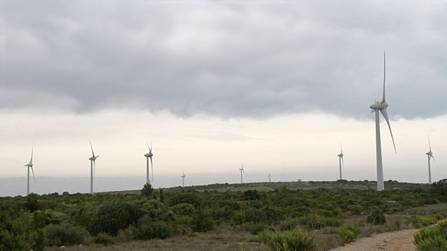 风力涡轮机-发电的风车