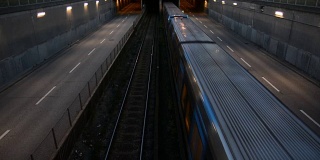 铁路隧道地铁列车