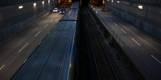 铁路隧道地铁列车