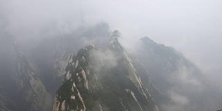 道教山景观，华山，陕西省，道教山，中国，亚洲