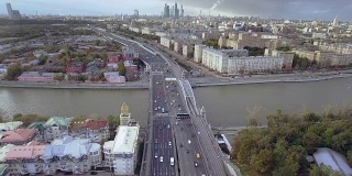 莫斯科市中心地区鸟瞰图