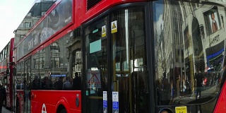 伦敦牛津街巴士交通(4K/超高清到高清)