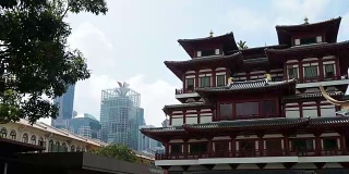 延时拍摄:新加坡的佛牙寺