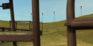 风力涡轮机在农业用地上发电