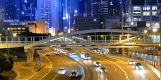 香港市内的延时交通
