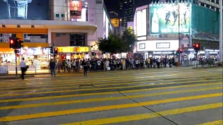 香港人挤在一起视频素材模板下载