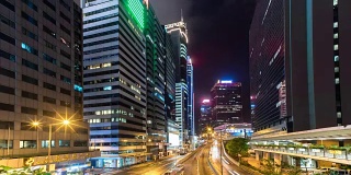 时间流逝香港中央商务区