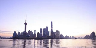 上海的现代城市景观和天际线