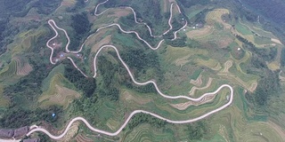 高空飞稻田，龙胜。桂林,中国