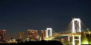 时光流逝:日本东京的彩虹桥
