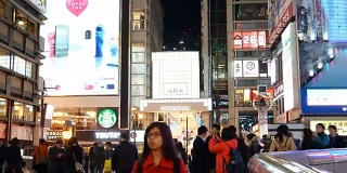日本大阪道顿堀街头之夜