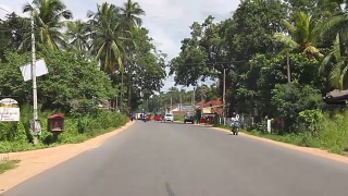 在斯里兰卡的农村地区开车视频素材模板下载