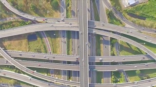 航拍:泰国曼谷繁忙的高速公路视频素材模板下载
