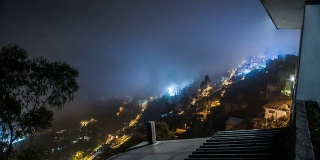厄瓜多尔GUAPULO TIMELAPSE与雾